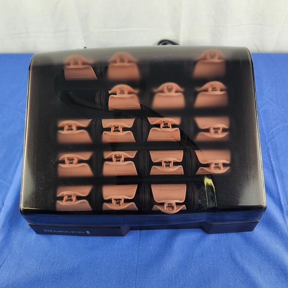 Remington Other - Remington T Studio H9000 Hot Rollers Flocked Hair Curlers Heated Ceramic 17 Clip
